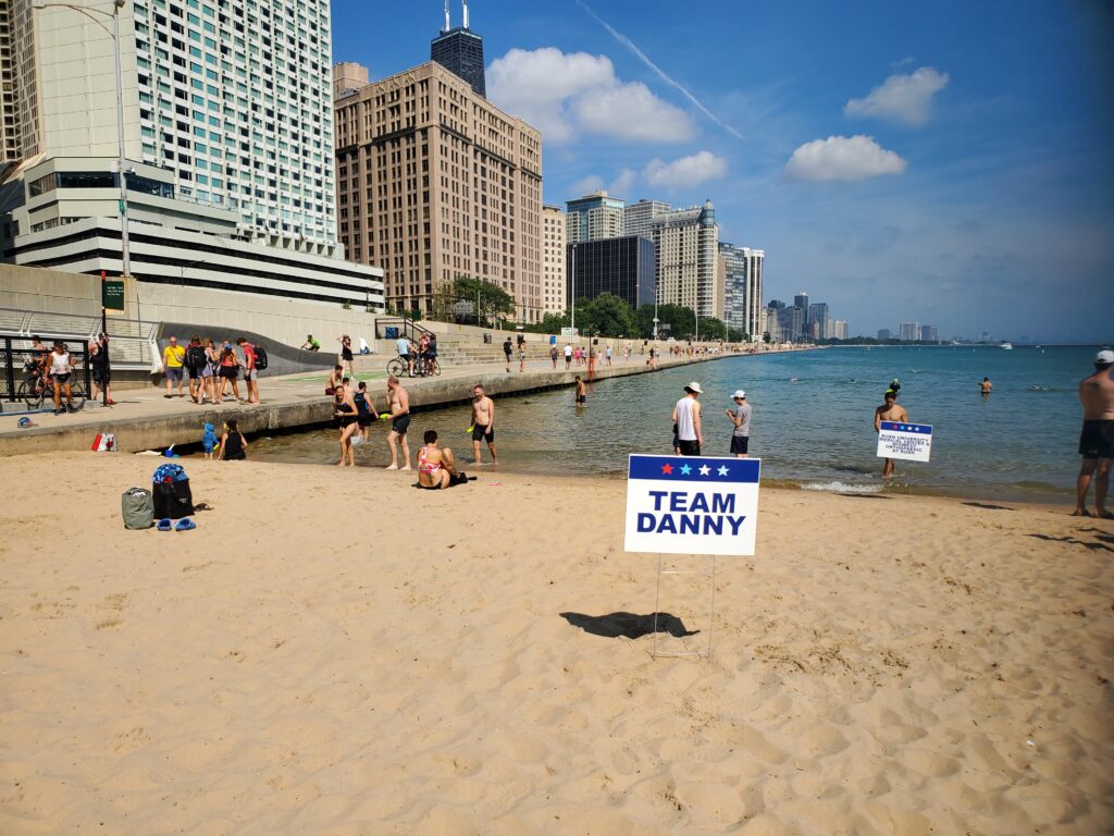 Swim Across America open water swim event at Ohio Street Beach in Chicago raises funds for cancer research 